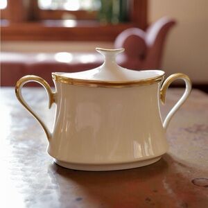 Vintage Lenox Eternal Collection Sugar Bowl with 24k gold trim